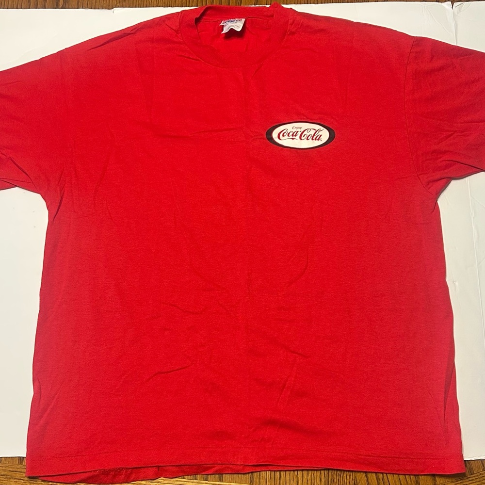 Coca Cola Red Short Sleeve Logo Tee for Men